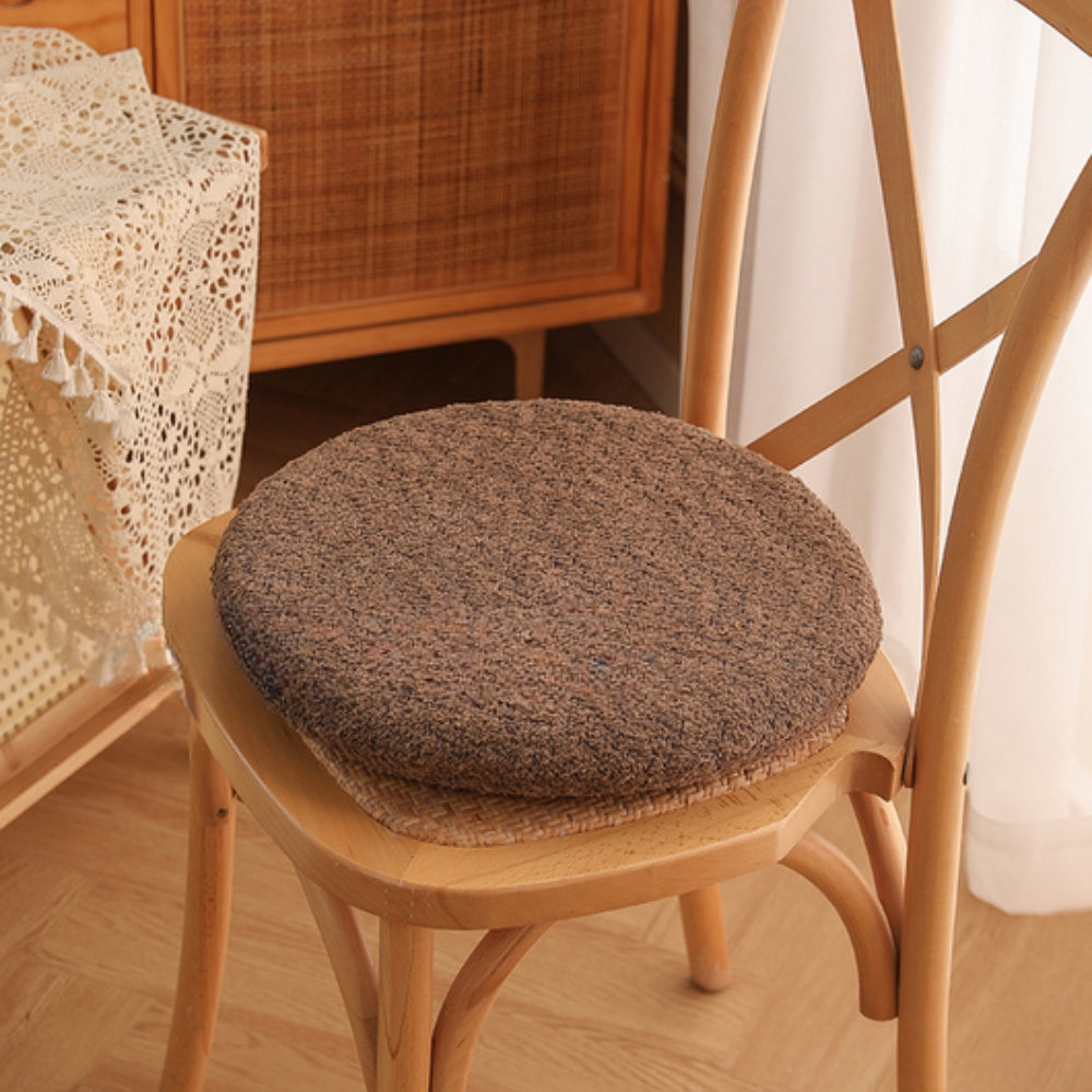 Chair Cushion Velvet Round Rabbit Design with Playful Design