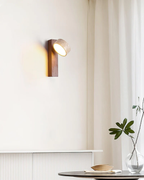 VéraTravis: Minimalistic Travertine Wall Light Made of Natural Stone with Warm White Light – for Living Room & Hallway
