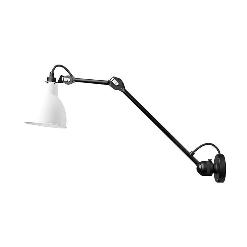 Adjustable Swing-Arm Task Wall Light in Matte Black