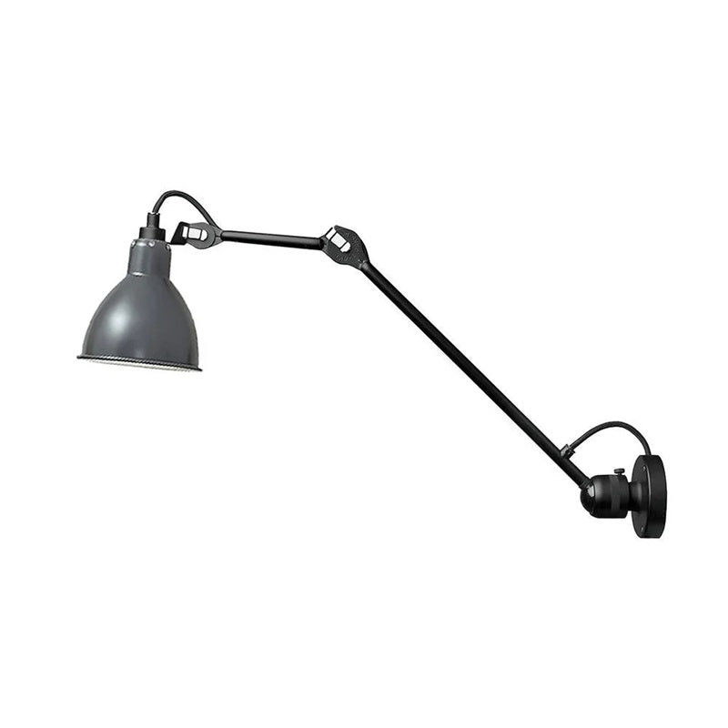 Adjustable Swing-Arm Task Wall Light in Matte Black