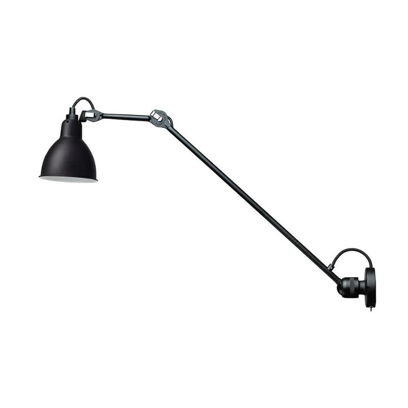 Adjustable Swing-Arm Task Wall Light in Matte Black