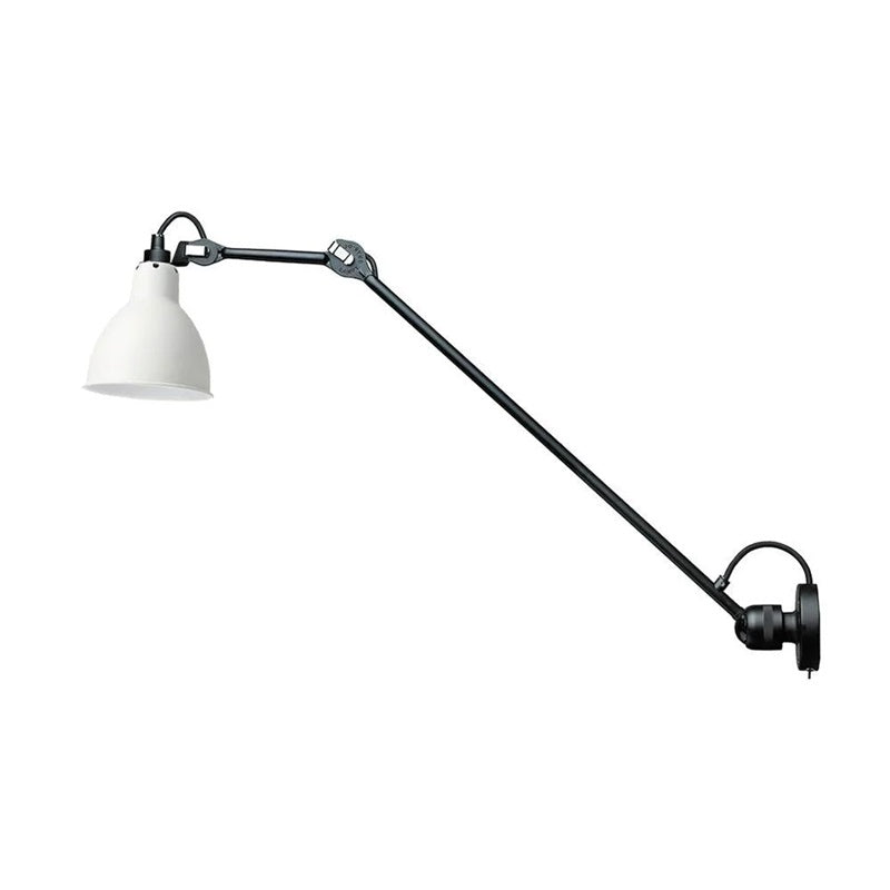 Adjustable Swing-Arm Task Wall Light in Matte Black