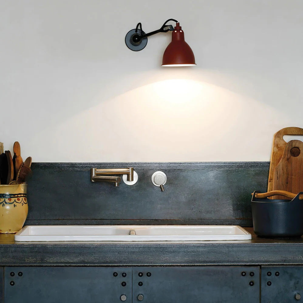 Adjustable Swing-Arm Task Wall Light in Matte Black