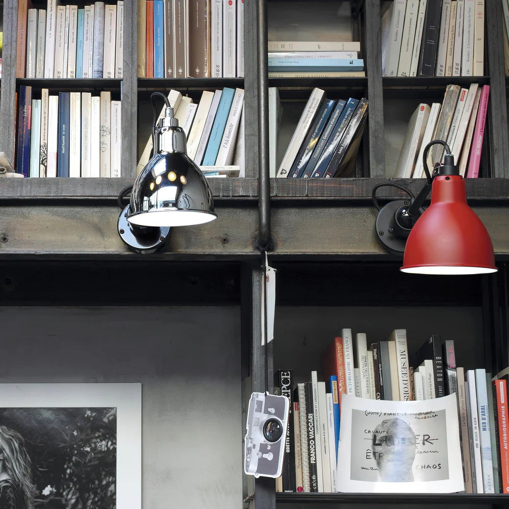 Adjustable Swing-Arm Task Wall Light in Matte Black