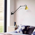 Adjustable Swing-Arm Task Wall Light in Matte Black