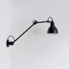 Adjustable Swing-Arm Task Wall Light in Matte Black