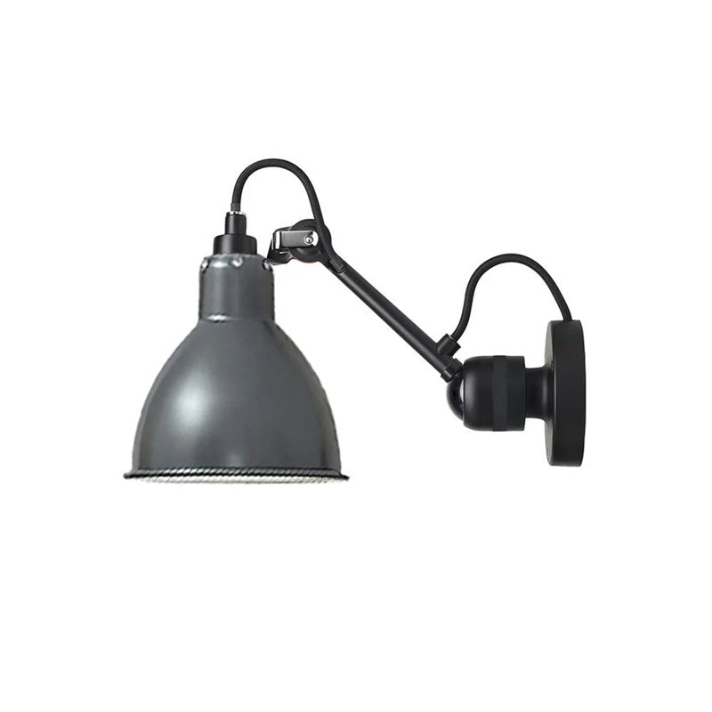 Adjustable Swing-Arm Task Wall Light in Matte Black