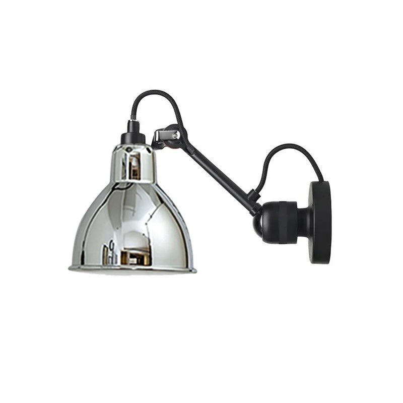 Adjustable Swing-Arm Task Wall Light in Matte Black
