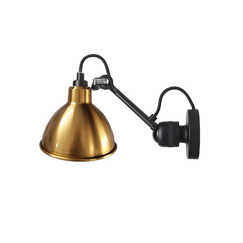 Adjustable Swing-Arm Task Wall Light in Matte Black