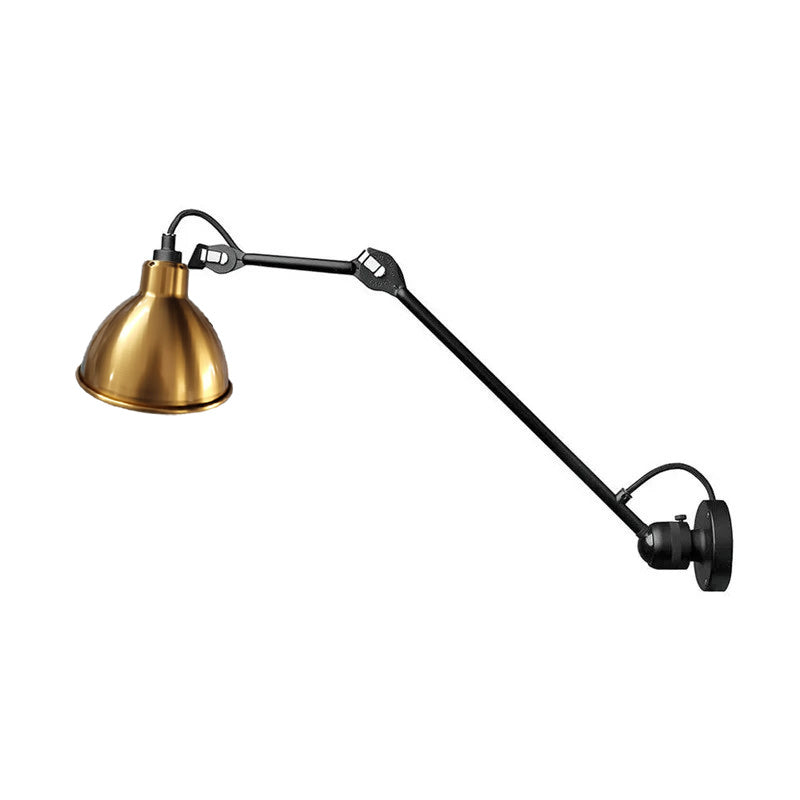 Adjustable Swing-Arm Task Wall Light in Matte Black