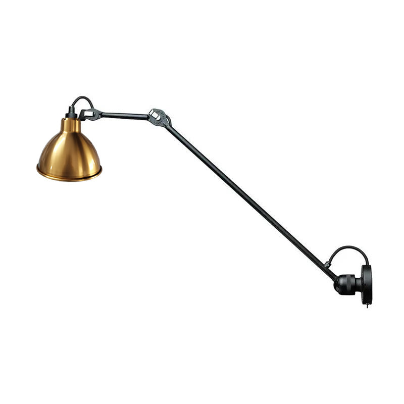 Adjustable Swing-Arm Task Wall Light in Matte Black