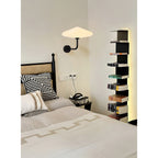 Modern Round Glass LED Wall Lamp in Black