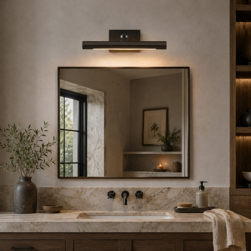 Slim Linear LED Picture Light with Swivel Bar