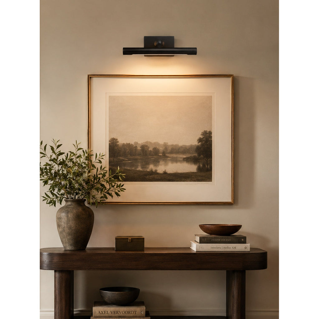 Slim Linear LED Picture Light with Swivel Bar