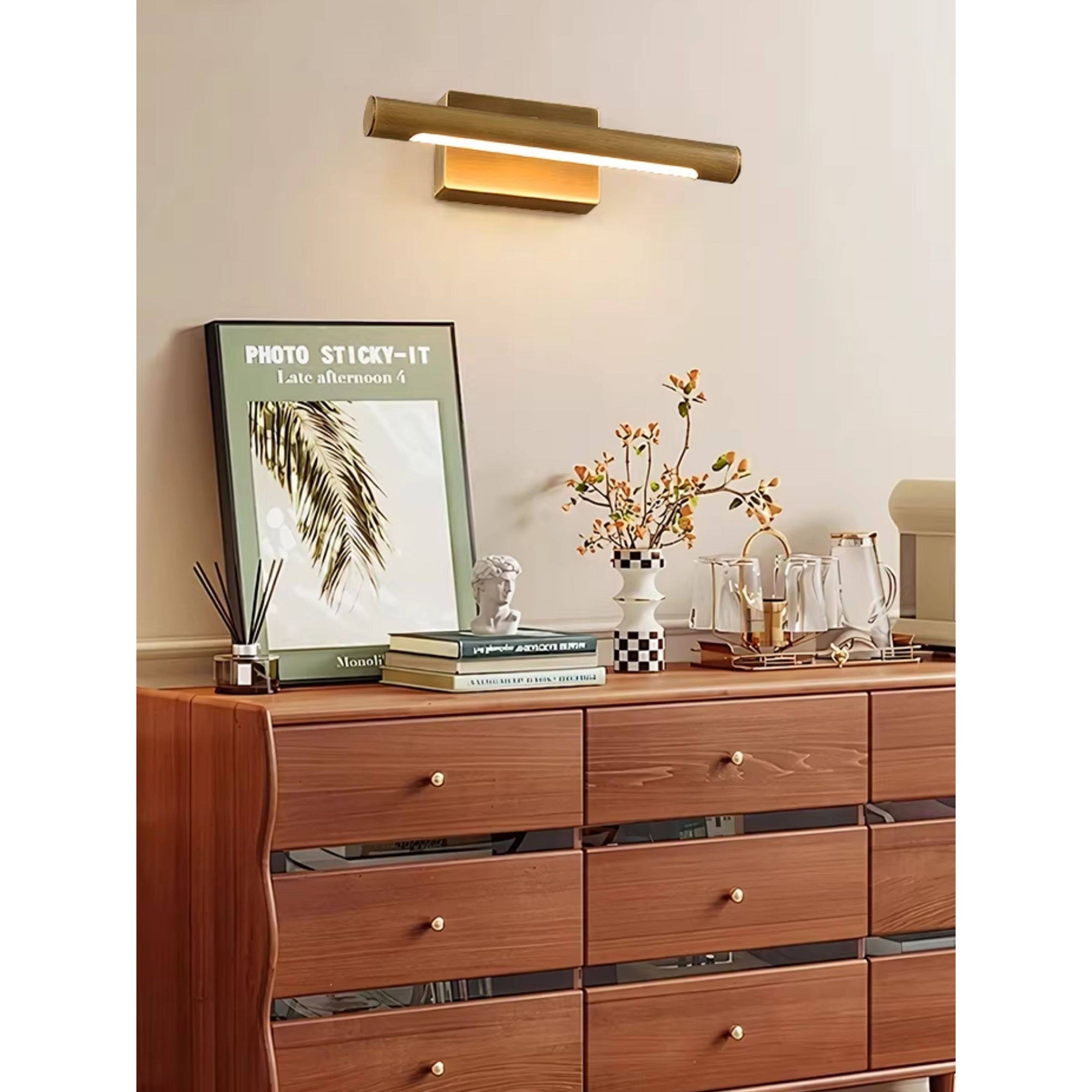 Slim Linear LED Picture Light with Swivel Bar