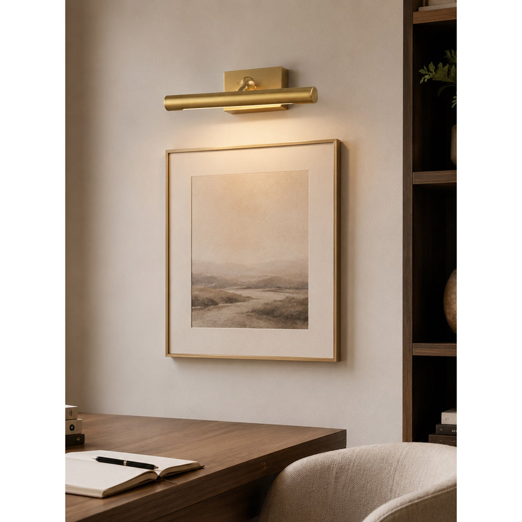 Slim Linear LED Picture Light with Swivel Bar