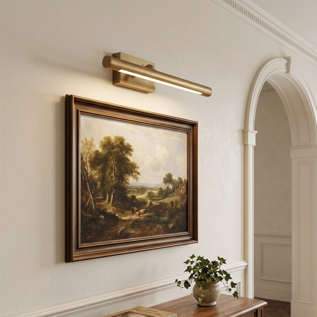 Slim Linear LED Picture Light with Swivel Bar