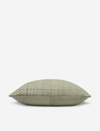 Vireo Leather Pillow | Handcrafted Basketweave Design