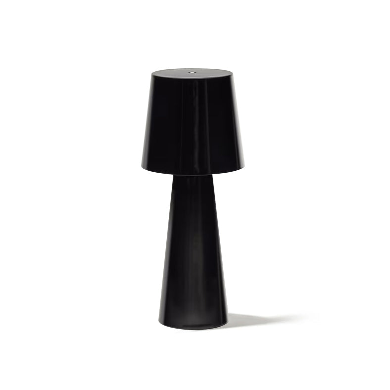Cordless Conical Metal Table Lamp with Touch Dimmer