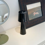 Cordless Conical Metal Table Lamp with Touch Dimmer