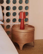 Cordless Conical Metal Table Lamp with Touch Dimmer