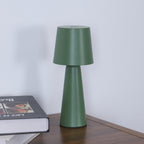 Cordless Conical Metal Table Lamp with Touch Dimmer