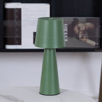 Cordless Conical Metal Table Lamp with Touch Dimmer