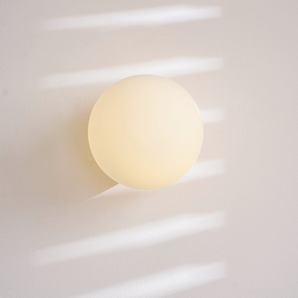 Minimalist Frosted Glass Globe Wall Light