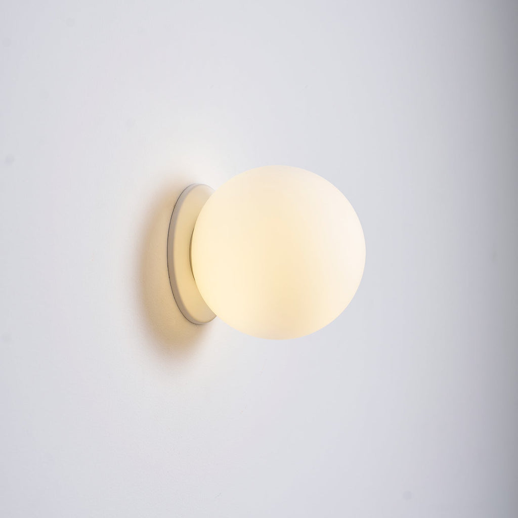 Minimalist Frosted Glass Globe Wall Light
