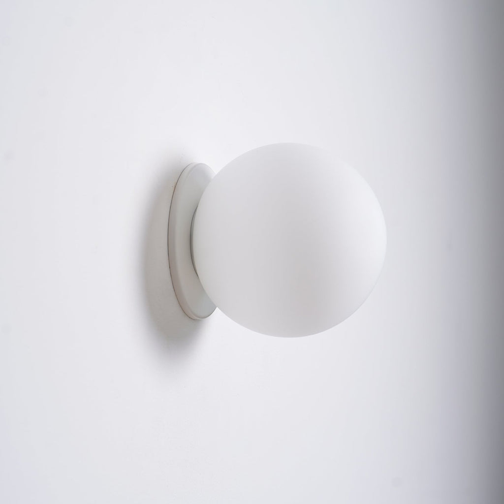 Minimalist Frosted Glass Globe Wall Light