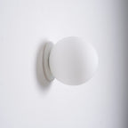 Minimalist Frosted Glass Globe Wall Light