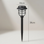 Vintage Cage Solar LED Path Light 1-Light