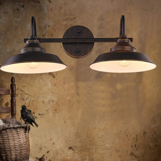 Vintage Industrial Dome Wall Sconce Lamp 1-Light