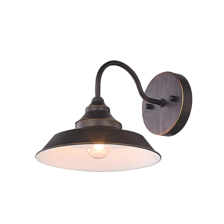 Vintage Industrial Dome Wall Sconce Lamp 1-Light