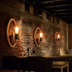 Valernio – Vintage Rope Wall Lamp Round Single Light