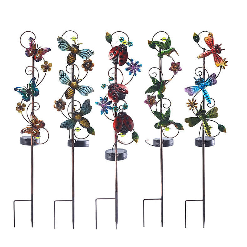 Vintage Solar Decorative LED Garden Stake Light 1-Light