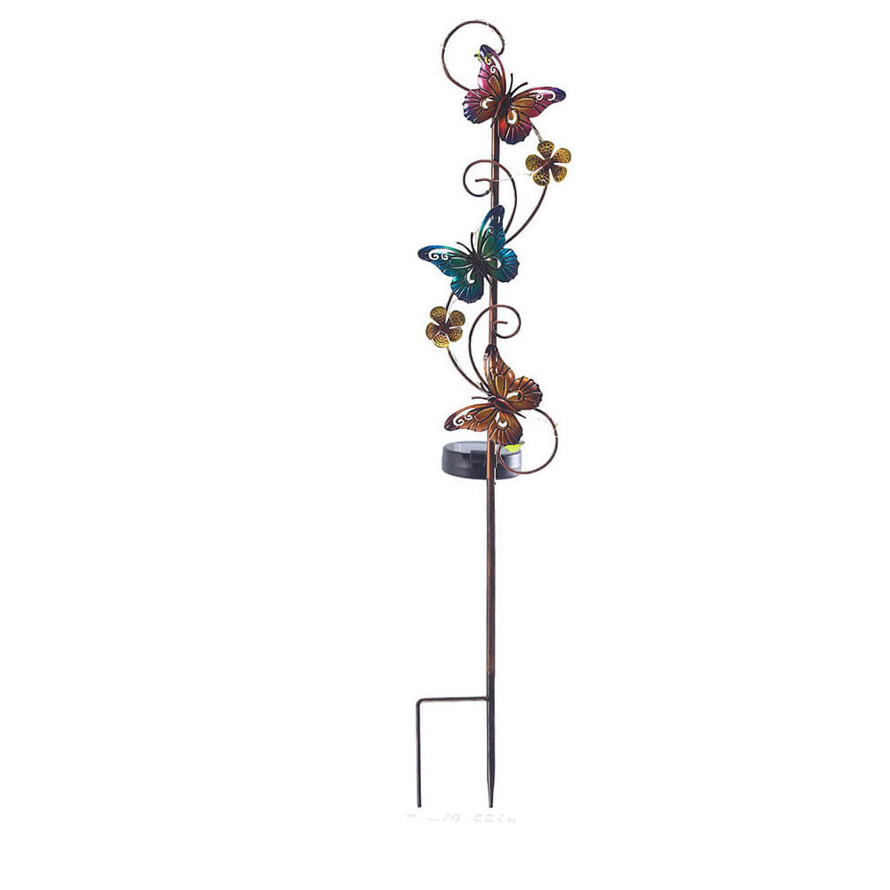 Vintage Solar Decorative LED Garden Stake Light 1-Light