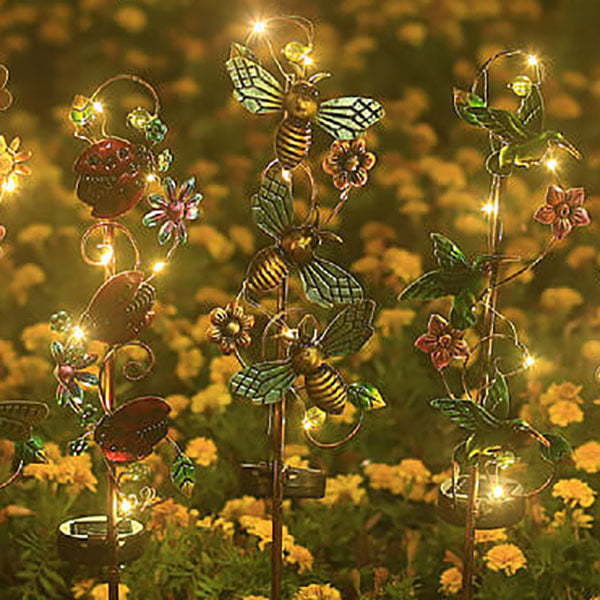 Vintage Solar Decorative LED Garden Stake Light 1-Light
