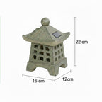 Vintage Solar Pagoda LED Outdoor Lantern 1-Light