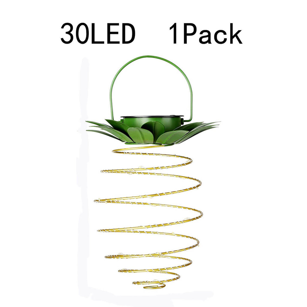 Vintage Solar Pineapple LED Hanging Lantern 1-Light