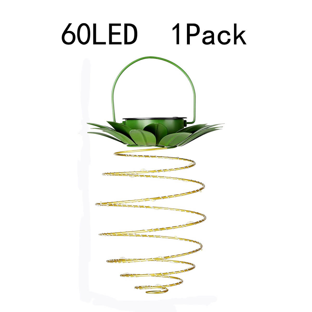 Vintage Solar Pineapple LED Hanging Lantern 1-Light