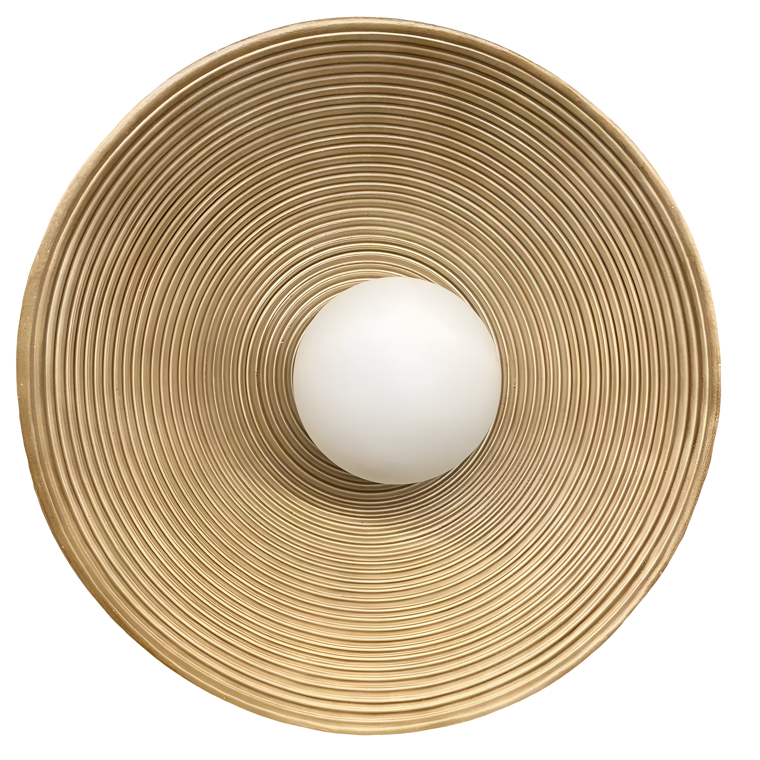 Retro Resin Ceramic-style Round Wall Sconce LED 1-light