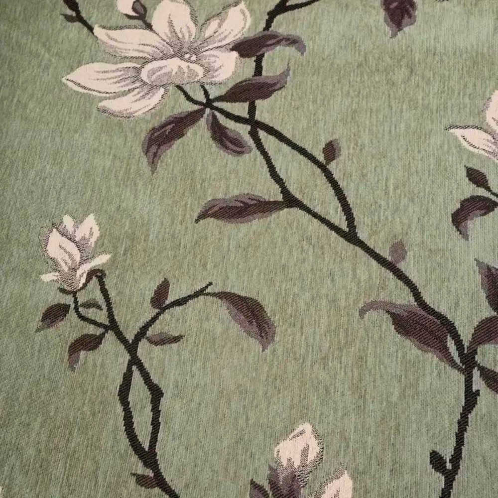 VintageBlüte: Decorative Sofa Cover with Floral Pattern & Elegant Fringes – for Couch & Living Room