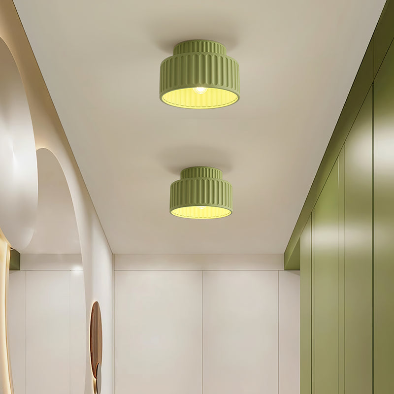 Bela Compacte Plafondlamp | Duurzaam Hars, Retro Ontwerp