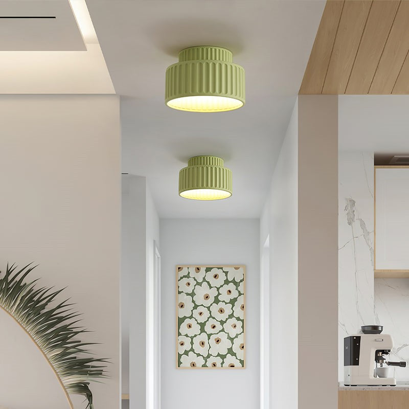 Bela Compacte Plafondlamp | Duurzaam Hars, Retro Ontwerp