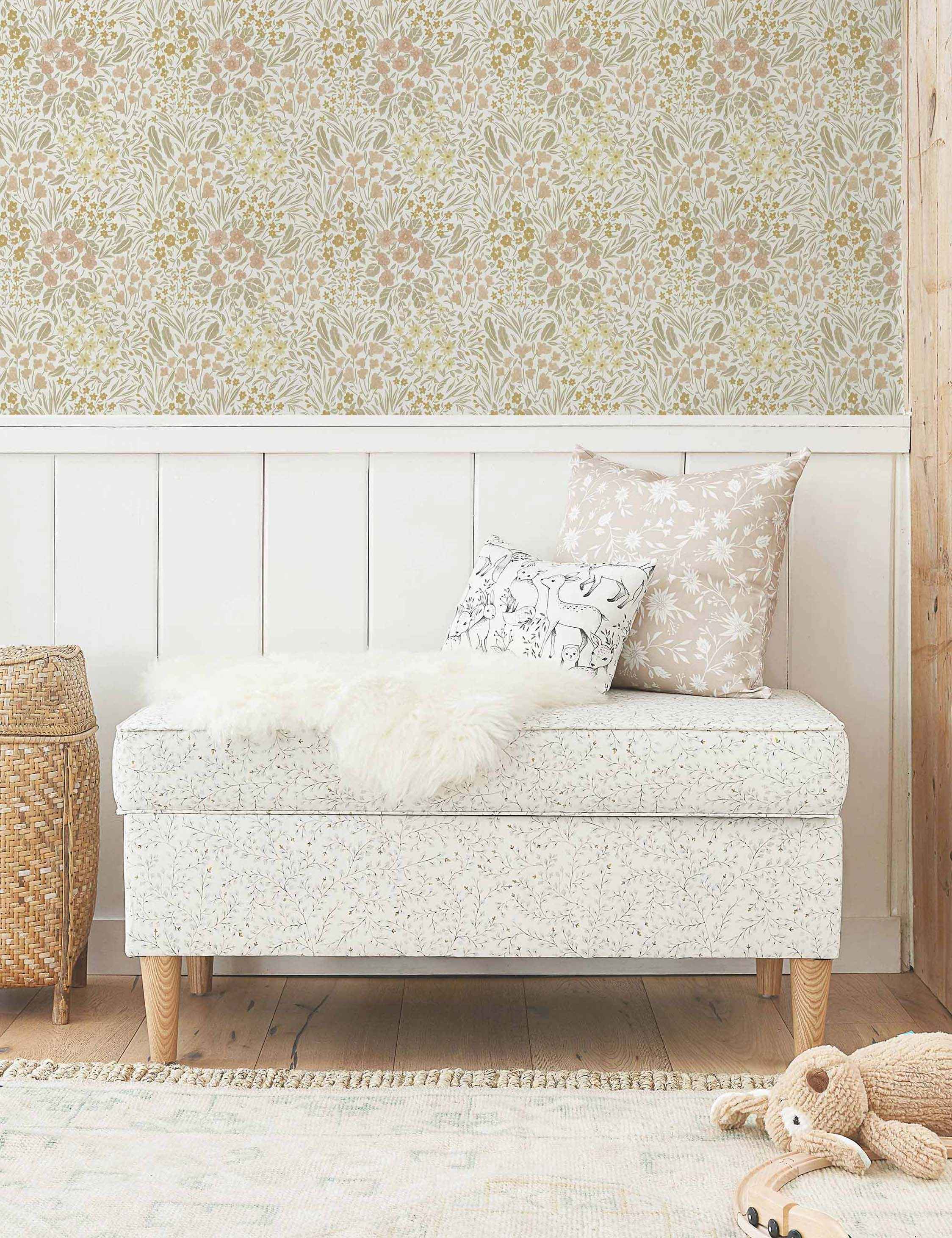 Floral Field Wallpaper by Rylee + Cru