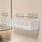VintageHaken: Wall Shelf Bathroom – Durable Wrought Iron Shelf, Rustic & Multifunctional with Towel Rack