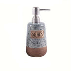 Soap Dispenser Kitchen Bathroom Refillable Terrazzo Design