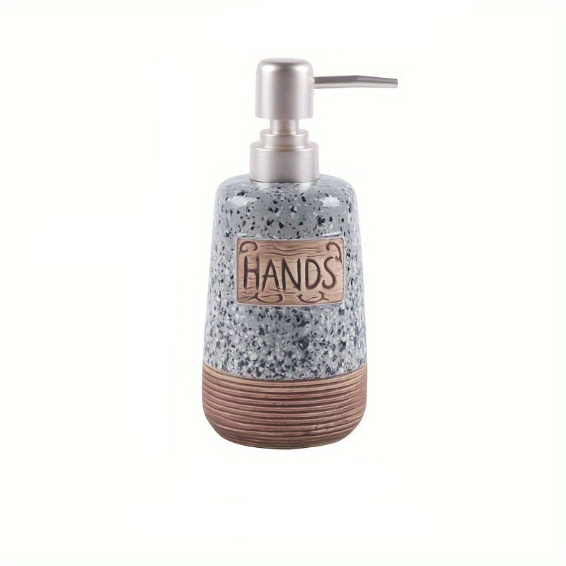 Soap Dispenser Kitchen Bathroom Refillable Terrazzo Design