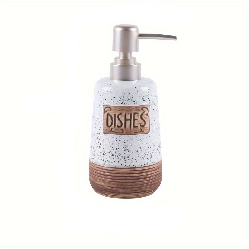 Soap Dispenser Kitchen Bathroom Refillable Terrazzo Design